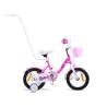 Bicicleta fete 3-5 ani CHIPMUNK CMO1402C, roti 14", roz/alb