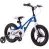 Bicicleta copii 4-6 ani GALAXY G1601C, roti 16", albastru/alb