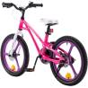 Bicicleta fete 4-6 ani GALAXY G1602C, roti 16", roz/alb