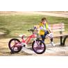 Bicicleta fete 4-6 ani GALAXY G1602C, roti 16", roz/alb