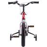 Bicicleta copii 5-7 ani GALAXY G1801C, roti 18", rosu/alb