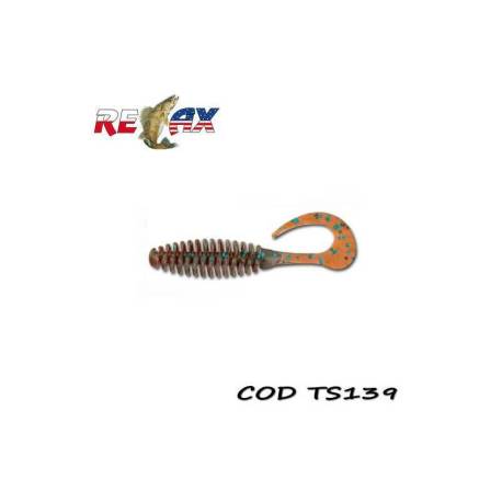 Grub RELAX Turbo Twister Standard, 6.5cm, culoare TS139, 5buc/blister