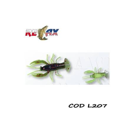 Rac siliconic RELAX Crawfish 3.5cm Laminated, culoare L207, 8buc/blister