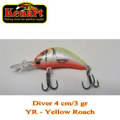 Vobler KENART Diver, Floating, 4cm, 3g, culoare YR