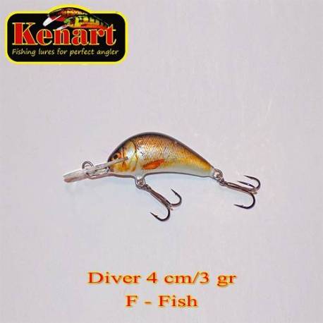 Vobler KENART Diver, Floating, 4cm, 3g, culoare BO