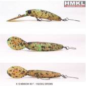 Vobler HMKL K-II Minnow 40F 4cm, 2.2g, culoare Yadoku Brown