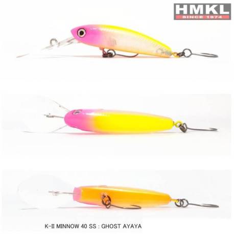 Vobler HMKL K-II Minnow 40 SS, 4cm, 2.7g, culoare Ghost Ayaya