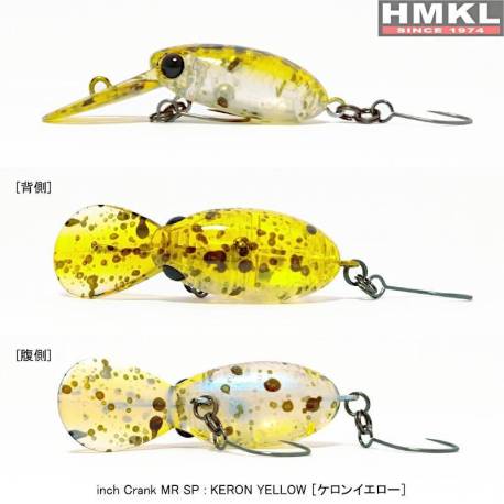 Vobler HMKL Inch Crank MR 2.5cm, 1.8g, culoare Keron Yellow