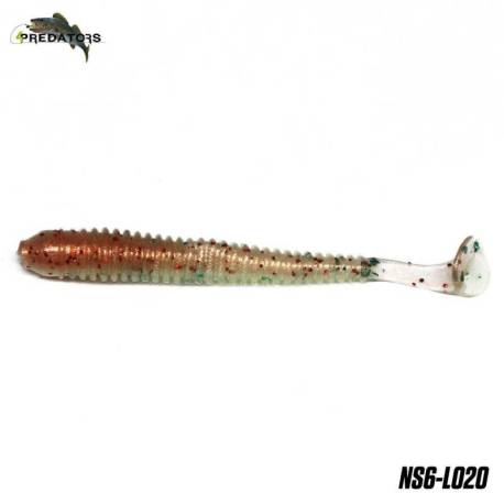 Naluci 4PREDATORS Ninja Shad, 6cm, culoare L020, 15buc/plic