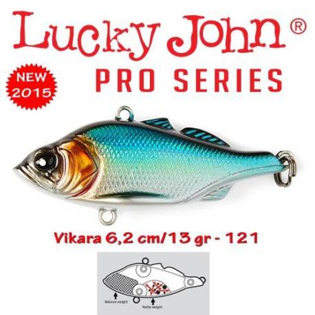 Vobler LUCKY JOHN Vikara 62S, 6.2cm, Sinking, culoare 121