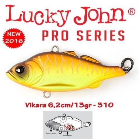 Vobler LUCKY JOHN Vikara 62S, 6.2cm, Sinking, culoare 310