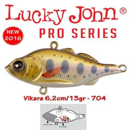 Vobler LUCKY JOHN Vikara 62S, 6.2cm, Sinking, culoare 704