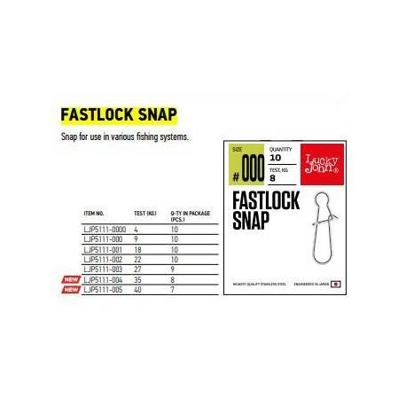 Agrafa fastlock LUCKY JOHN, marime 005, 7buc/plic