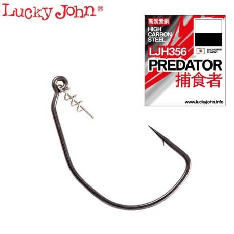 Carlige offset LUCKY JOHN LJH356 Predator, 8/0, 2buc/plic