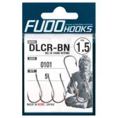 Carlige FUDO Delta Chinu Ring, Black Nickel, Nr.6, 8buc/plic