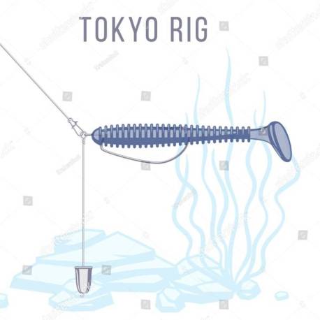 Montura FUDO Tokyo Rig, 3g, Nr.2/0, 3buc/plic