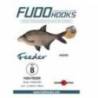 Carlige legate FUDO Feeder BN, Nr.9, 85cm, 10buc/plic