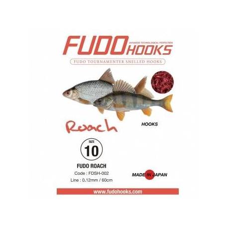 Carlige legate FUDO Roach BN, Nr.7, 60cm, 10buc/plic