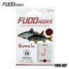 Carlige legate FUDO Roach BN, Nr.7, 60cm, 10buc/plic