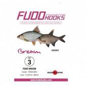 Carlige legate FUDO Bream BN, Nr.8, 85cm, 10buc/plic