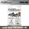 Carlige legate FUDO Maggot BN, Nr.5, 50cm, 10buc/plic