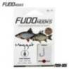 Carlige legate FUDO Maggot BN, Nr.9, 50cm, 10buc/plic