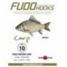 Carlige legate FUDO Crucian Carp BN, Nr.8, 70cm, 10buc/plic