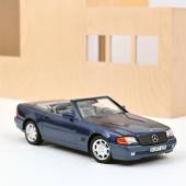 Macheta auto MERCEDES-Benz 500 SL (1989) 1:18 albastru