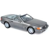 Macheta auto MERCEDES-Benz 500 SL (1989) 1:18 gri metalizat