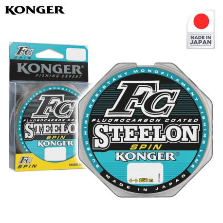 Fir monofilament KONGER Steelon FC Spin Light Grey, 0.20mm, 150m