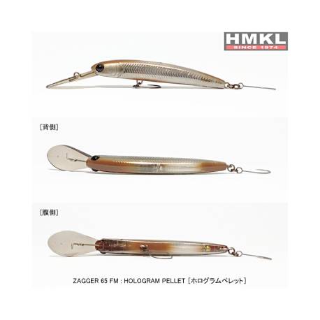 Vobler HMKL ZAGGER 65 FM, 6.5cm, 3g, culoare Hologram Pellet