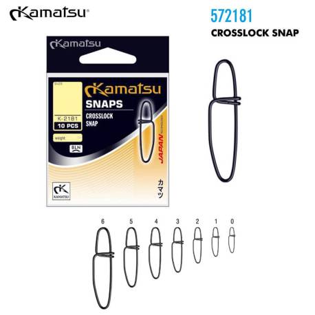 Agrafa KAMATSU K-2181 Crosslock Snap, Nr.4, 10 buc/plic