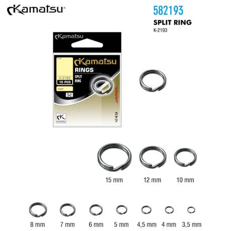 Inele despicate KAMATSU K-2193 3.5mm, 10buc/plic