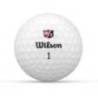 Set mingi golf Wilson Duo Soft+, albe, 12 bucati