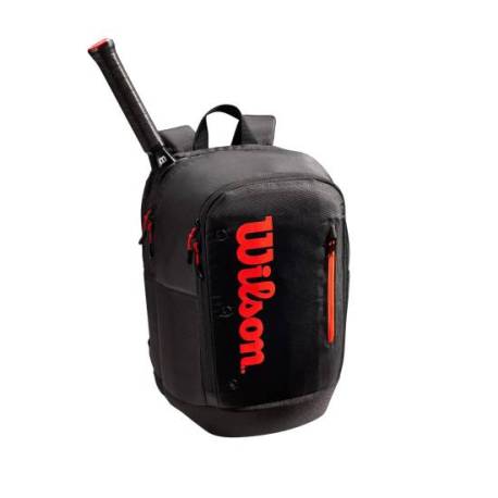 Rucsac tenis Wilson Tour, negru/rosu