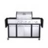 Gratar pe gaz ALL'GRILL Basic-Line Major, 4 arzatoare inox, grile fonta