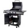 Gratar pe gaz din inox Char-Broil Performance Power Edition 3, grile din fonta