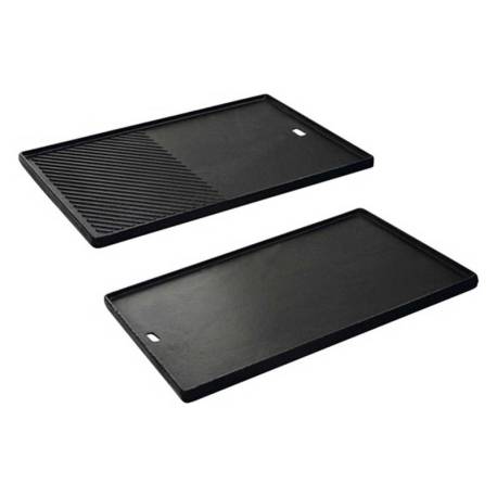 Plita din fonta cu 2 fete neteda si grill 43 x 32 cm pentru gratar Monroe Pro 4 Enders