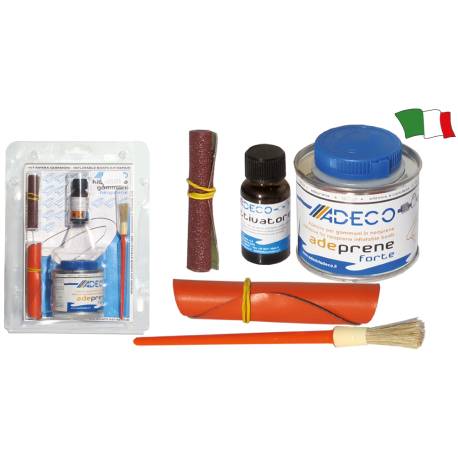 Kit reparare barci gonflabile neopren ADECO, orange