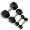 Gantera cauciucata TRX HEX Rubber Dumbbell, 22.67kg