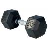 Gantera cauciucata TRX HEX Rubber Dumbbell, 20.4kg