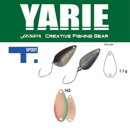 Lingurita oscilanta YARIE 706 T-Spoon 1.1g, culoare H2 Salmon