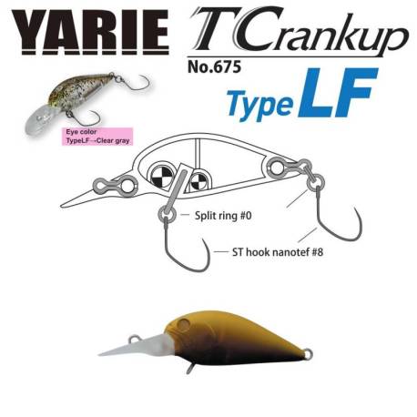 Vobler YARIE 675 T-Crankup Type LF 3.5cm, 2.6g, culoare C29 Tanba Edamame