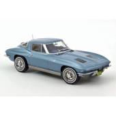 Macheta auto CHEVROLET Corvette C2 Sting Ray Coupe (1963) 1:18 albastru