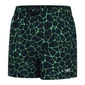 Short baie baieti SPEEDO Printed 13", negru verde, S