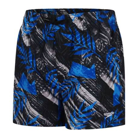 Short baie baieti SPEEDO Printed 13", negru albastru, S