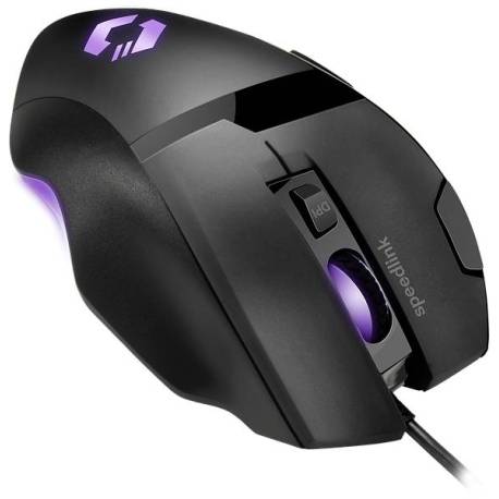 Mouse optic gaming Speedlink Vades, 4800 dpi, 7 butoane, 7 moduri de iluminare LED, NM/ SL-680014-BKBK, negru