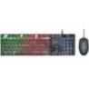 Kit Gaming Tastatura si Mouse Trust Azor NM 23289/GXT838, anti-ghosting, 3000 Dpi, 6 butoane, negru