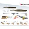 Naluca HERAKLES Shad Ispanic 11.4cm, culoare Smoker, 9buc/plic