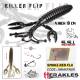 Rac HERAKLES Killer Flip 10cm, culoare Smoke Red Flake, 7buc/plic